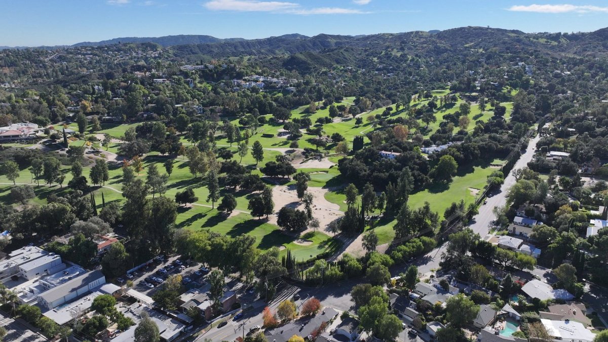 Hazard Avenue Area, CA - Residents of Woodland Hills fight a plan to build 398 homes in a canyon  with wi